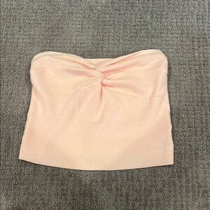 Pink Strapless Top